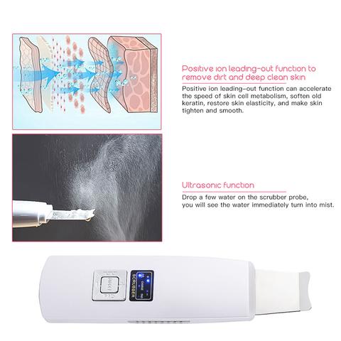 Ultrasonic Skin Scrubber Facial Cleanser