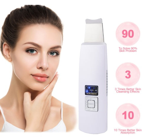 Ultrasonic Skin Scrubber Facial Cleanser